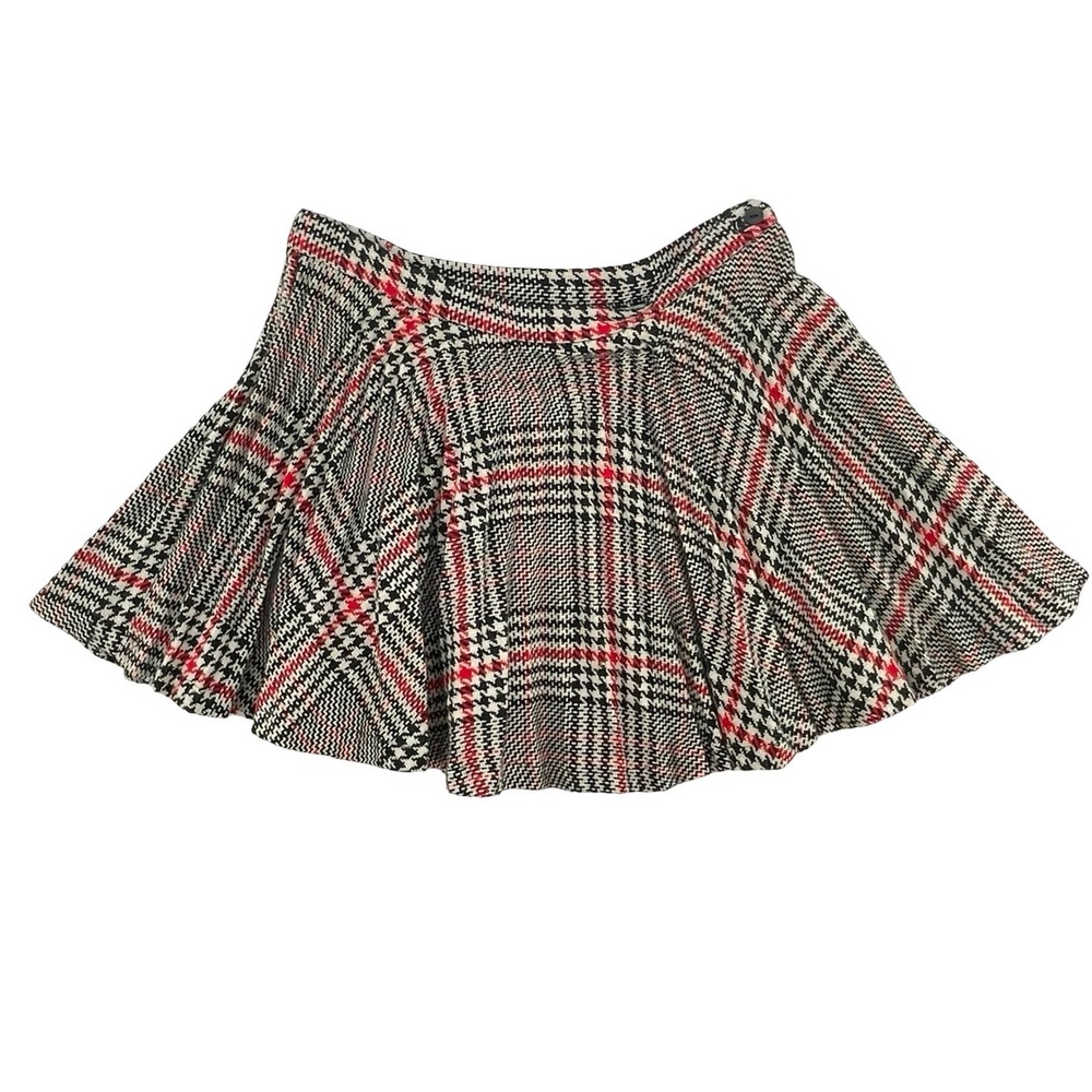 Fritzi of California Skirt Plaid Mini Red Black White Good